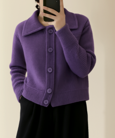 Guylaine | Veste en maille premium