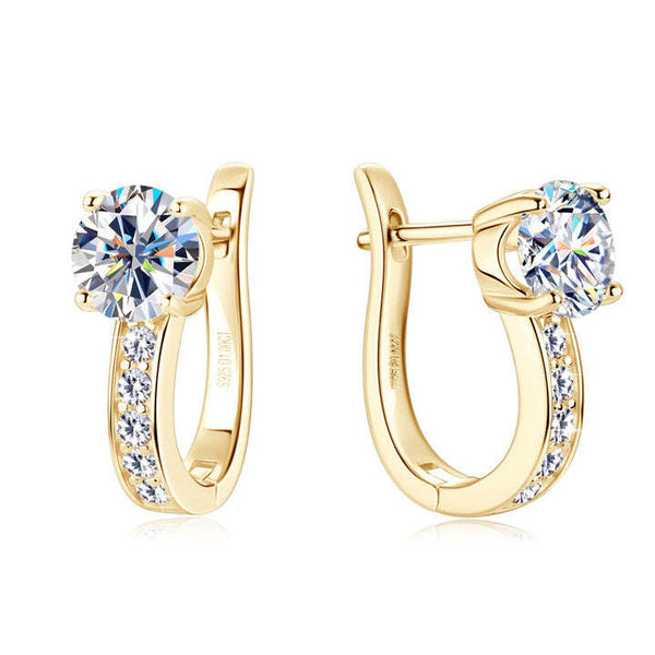 Boucles d'oreilles Channel Huggie | Or