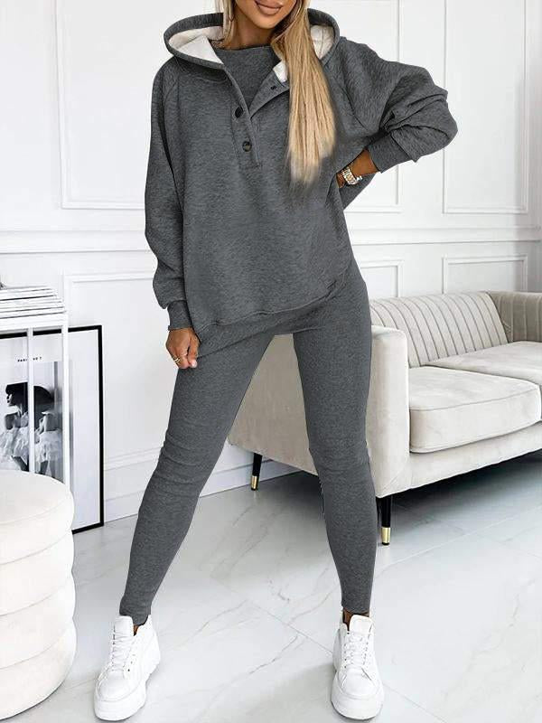 Elodie™ - Ensemble avec Pantalon et Sweat à Capuche