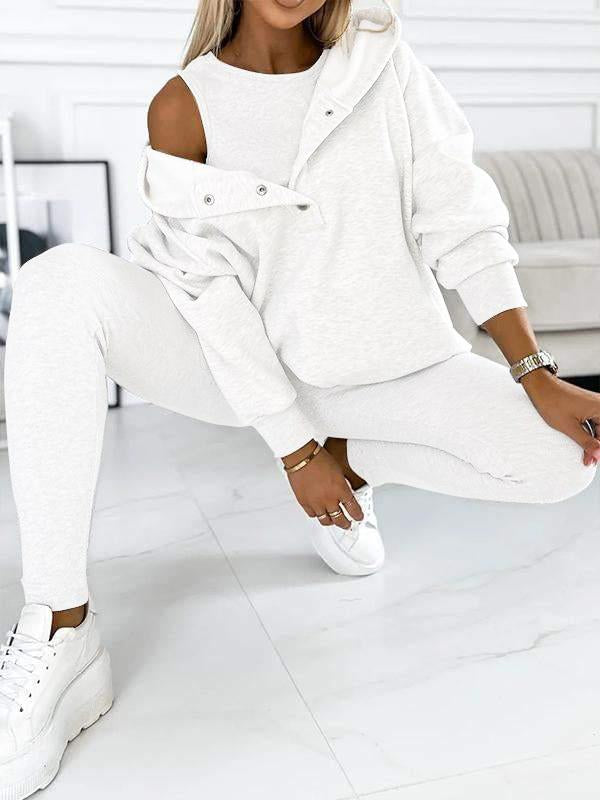 Elodie™ - Ensemble avec Pantalon et Sweat à Capuche