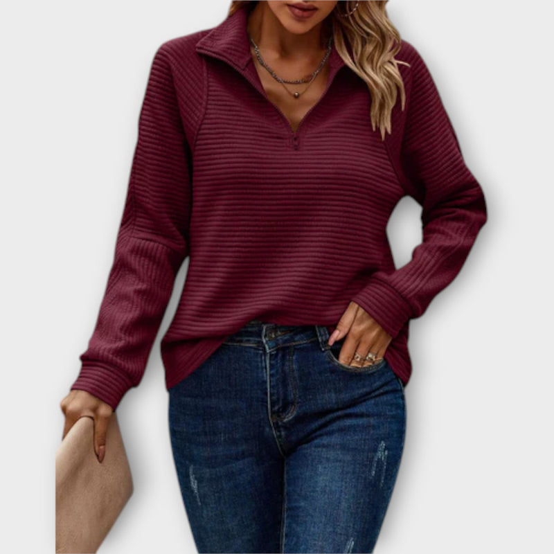 Vida | Pull-over à demi-fermeture éclair