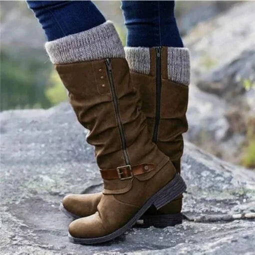 Ilaria - Bottes de cowboy vintage mi-mollet