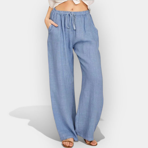 Pantalon en lin aéré