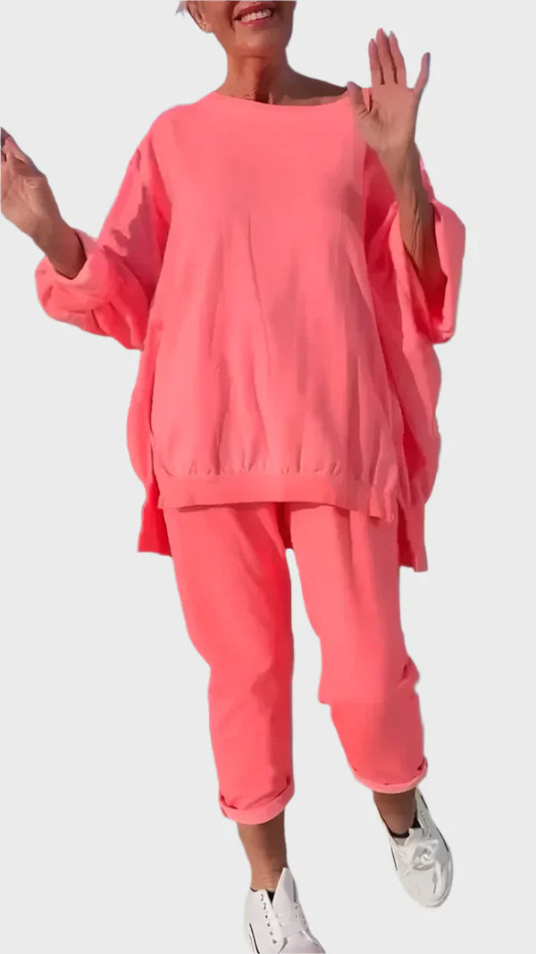 Ensemble avec encolure ronde