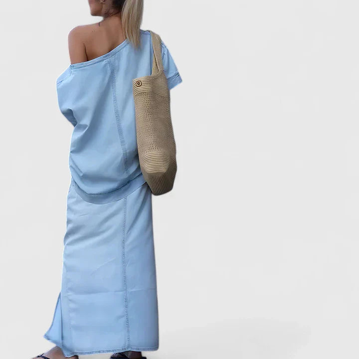 Averlynn | Ensemble Jupe Longue Élégante