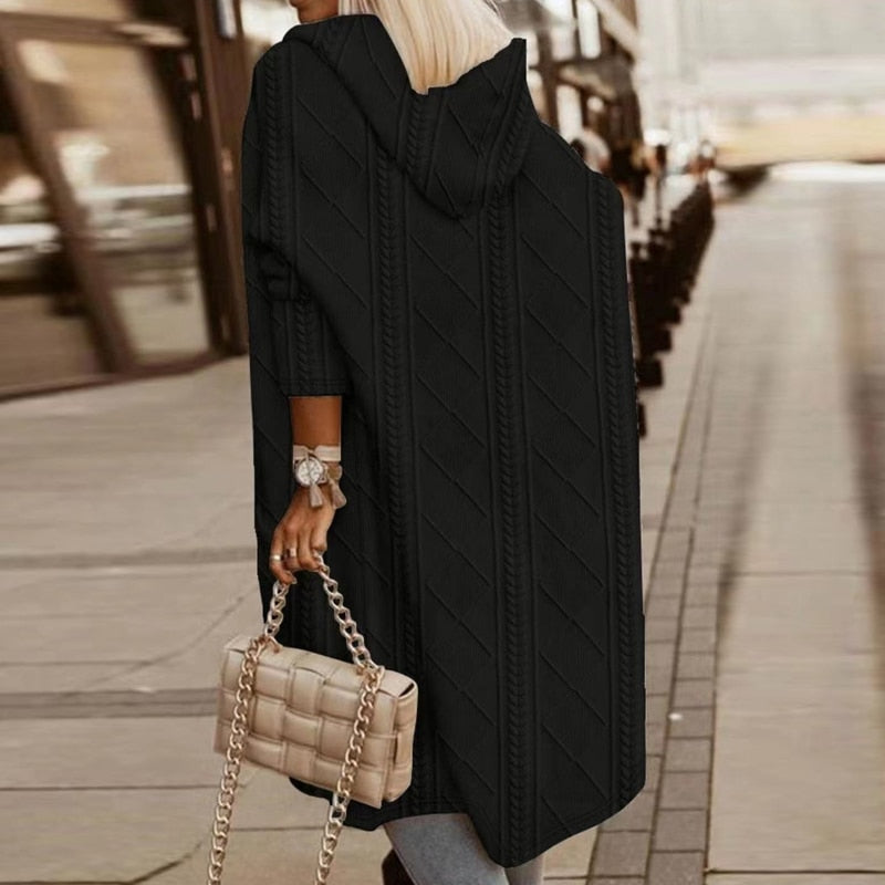 Johani | Cardigan à capuche longueur prolongée