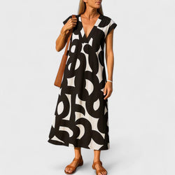Valery™ | Robe fluide à col en V