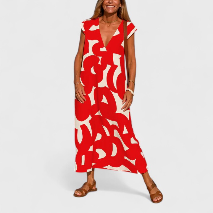 Valery™ | Robe fluide à col en V
