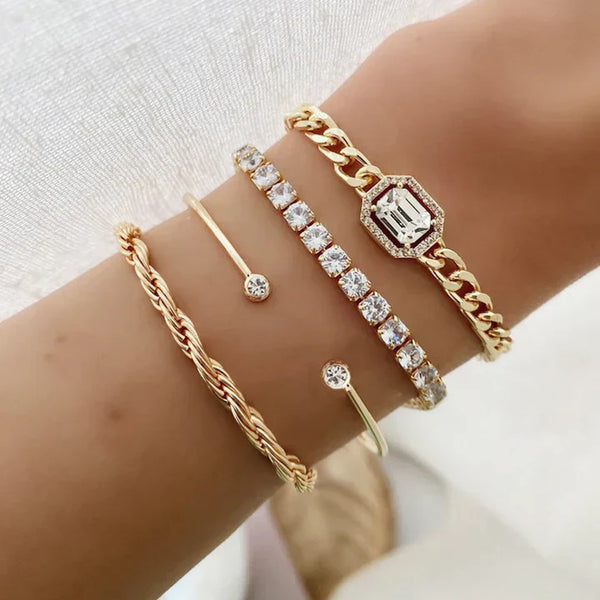 Ensemble de bracelets Domitia Calvina | Or