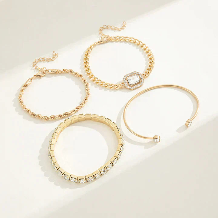Ensemble de bracelets Domitia Calvina | Or