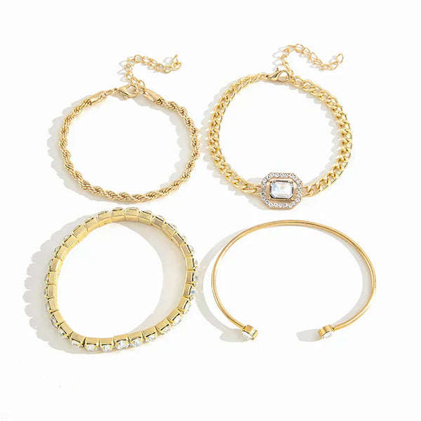 Ensemble de bracelets Domitia Calvina | Or