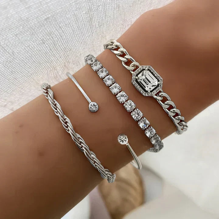 Ensemble de bracelets Domitia Calvina | Or