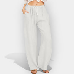 Pantalon en lin aéré