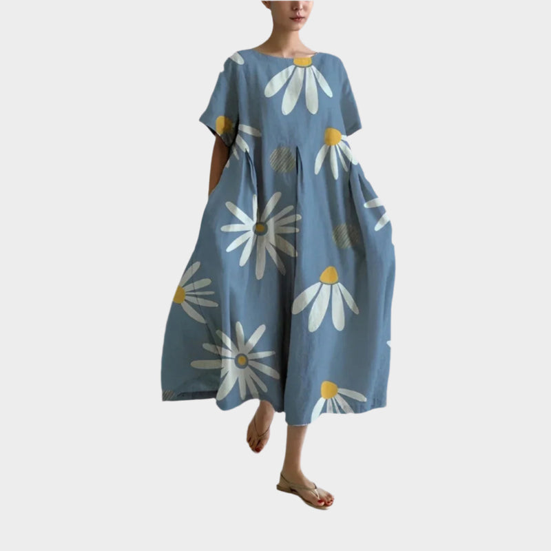 Robe longue rétro confortable